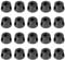 20pcs 21x12mm Bumpers Pads Rubber Feet-Black Color