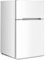 RELAX4LIFE Frigorifero Piccolo con Congelatore, 91L, Doppia Porta, Mini Frigo Portatile con 7 Temperature Regolabili, Luci a LED, Adatto a Camera, Ufficio e Auto, 48,5x49,5x86 cm (Bianco)