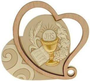 PuntoCasaStore Sentimental Icône en résine calice première communion 8 cm bonbonnière