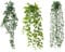 PEIQICHU 3 Pack Artificial Hanging Plants in Pots Wall Hanging Fake Ivy Vine Decorative Wall Hanging Plant Faux for Greenery Home Bedroom Garden Indoor Outdoor Farmhouse Shelf Decoration