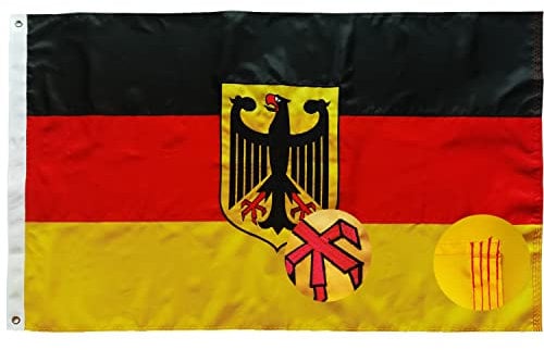 Deutschland Fahne mit adler 90 x 150 cm Deutsche Flagge mit Messing-Ösen 210D Nylon-Material mit Genähten Streifen Premium Flaggen