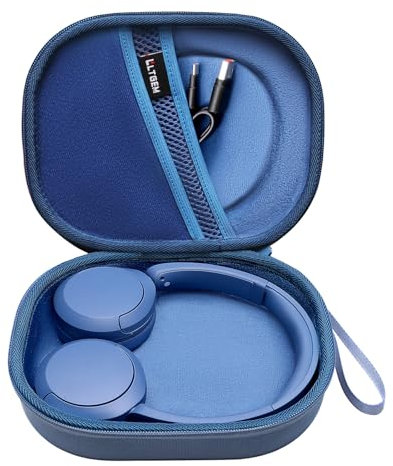 L LTGEM Carrying Case for Sony WH-CH520, WH-CH510 Headphone - Hard Storage Bag (Case Only) - Blue