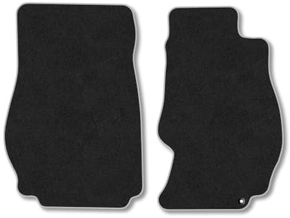 Nissan 350Z (2003-2010) Carpet Car Mats | Grey Edge Trim Tailored Fit Floor Mats Full Coverage Protection Accessories Easy Clean Anti Slip Made in the UK