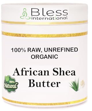 Organic Raw African Shea Butter 100% Pure,Natural & Unrefined| Skin Moisturizer For Face, Body & Hair| 1 LBS/450 GM Ivory/White Grade A | DIY Creams, Balms, Lotions, Soaps| Moisturizes Dry Skin
