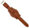 Uhrenarmband aus Leder Bison-Gravur Bund kompatibel mit Fossil CH2592 CH2564 CH2565 CH2891CH3051 18mm 20mm 22mm 24mm Ref 386 Mittel Braun 18mm.