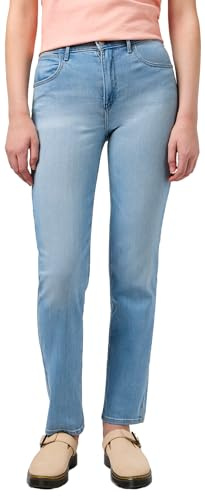 Wrangler Damen Straight Jeans, Love Letters, 26W / 32L EU