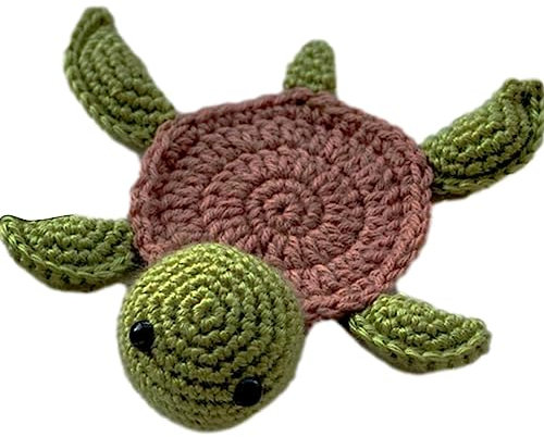 Gestrickte Untersetzer, isoliert, gestrickt, zu Hause, niedlich – Tischsets Schafe für kalte und warme Getränke, Soft Cafe Restaurants Untersetzer zum Schutz der Gläser Fulenyi