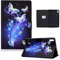 ONETHEFUL Custodia Libro Cover per Lenovo Tab P12 12.7 Pollice Tablet 2023 Tablet Custodie Protettiva Covers con Stand e PU Pelle - Fiore Farfalla