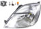Johns, Scheinwerfer Halogen Front Haupt passend für Ford Fiesta 02 11/01-09/05 H4 Links + Nebelscheinwerfer + Leuchtmittel