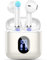 Cuffie Bluetooth, Auricolari Bluetooth con 4 HD Mics, HiFi Stereo Cuffie Wireless in Ear ENC Cancellazione Rumore Cuffie Senza Fili 3.7g Mini Cuffiette Bluetooth, 30 Ore/IP7 Impermeabili, Bianco Perla