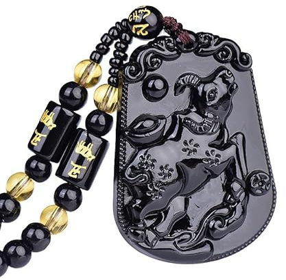 Rétro Style Chinois Zodiaque Amulette Pendentif Hommes Et Femmes Couple Mode Pull Chaîne Pendentif Voiture Pendentif Cadeau