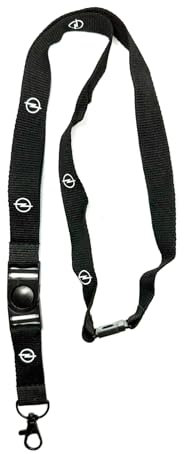 Generisch Schlüsselband Lanyard Schlüsselanhänger schwarz OC11476 mit Opel Logo