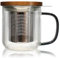 OGO LIVING - Karl Tee-Kanne, 300 ml, Borosilikatglas, Graphitgriff, 7912186