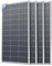 Callsun Lot de 4 panneaux solaires 400 W, 12 V 100 W, design surpuissant, modules photovoltaïques monocristallins à haute efficacité, idéal pour camping-car, remorque, marine, toit, maison, ferme