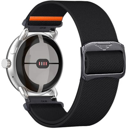 Nylon Bracelet pour Withings ScanWatch 42mm Bracelet, Réglable Fermoir en Acier Inoxydable Elastique Sport Bande de Rechange Compatible avec Withings ScanWatch 42mm Sangle (2,Aucun type de métal)