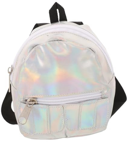 Generisch Holografischer Puppenrucksack Für Kinder, 18 Zoll, Schillerndes Design, Multifunktional Für Bücher Und Spielzeug Für Vorschule Und Kindergarten