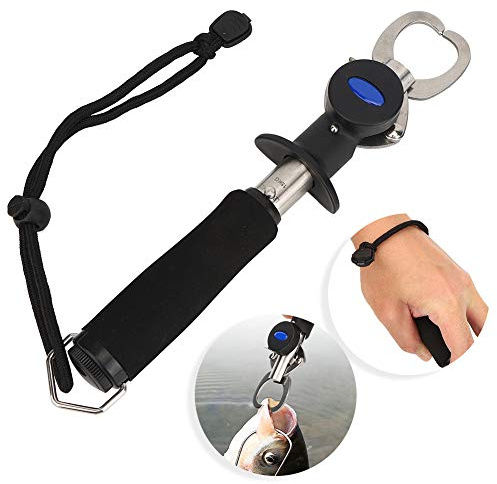Fischereizange, Edelstahlfischerei Köderzange Fischlippengreifer Set Controller Fischlippenclip -Accessoire mit Lanyard