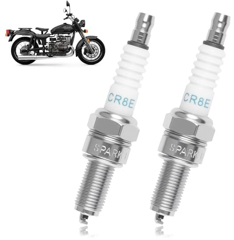 2 Zündkerzen für Motorrad CR8E, Zündkerzen, geeignet für die meisten Modelle 125 und mehr