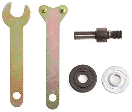 Tool Parts 87mm Long Mandrel Adapter Disc Holder with Inner Diameter 10mm Spanner Kit Power Tools for Angle Grinder Disc Holder