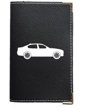Syl'la Voiture Porte Carte Grise et Papier Voiture en Simili pour Femme ou Homme Noir