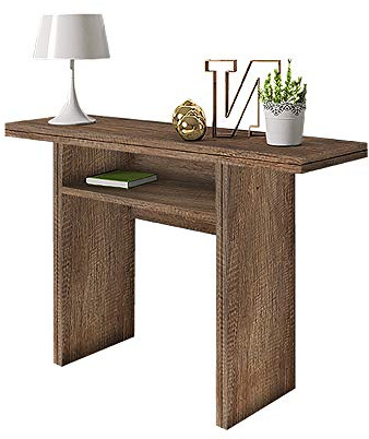 Selsey Lurdi – Konsolentisch/Beistelltisch/Ausziehtisch in Canyon Eiche (Breite: 35-70 cm)