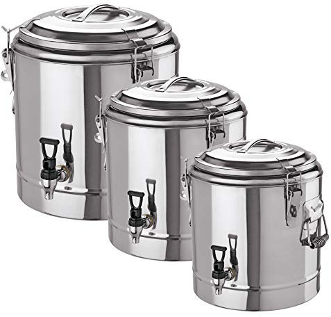 Doppelwandiger Thermogetränkebehälter 35 Liter Edelstahl