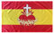 Durabol Bandera España con el Sagrado Corazón de Jesús 150 x 90 cm Satén