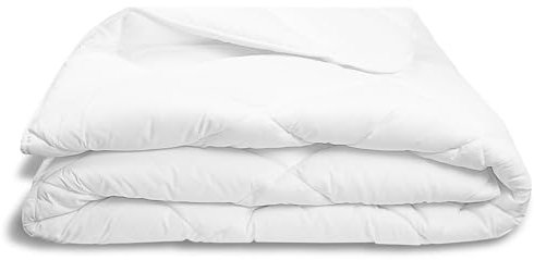 ZOLLNER Ganzjahresdecke in 160x210 cm - hautfreundliche und atmungsaktive Tagesdecke - mit Rautensteppung - Füllung aus Polyester - waschbar bis 95°C - Hotelqualität - Oeko Tex® Zertifiziert