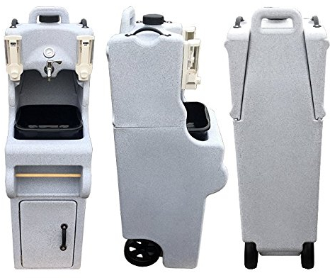 Hand Wash Unit Outdoor Sink Portable Sink Wash Basin with Soap Dispensers 19L Capacity for Outdoor Catering Events, Worksites, Welfare Vehicles, Schools, Forest Schools No Power No Plumping Full Unit