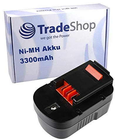 Hochleistungs Ni-MH Akku für Black&Decker EPC Serien wie EPC14 EPC14CAK EPC14CAB EPC14CABK EPC14K2 / M Serien wie MFL143 MT1405B-2/14,4V 3300mAh