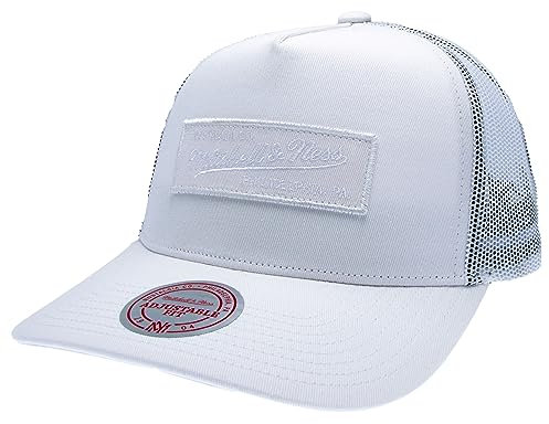 Mitchell & Ness Trucker Snapback Essential - Box Logo, White