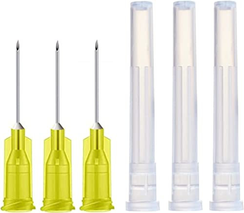 100 Pcs Stainless Steel Dispensing Needle Accessories Individually Packed (30G-12mm)