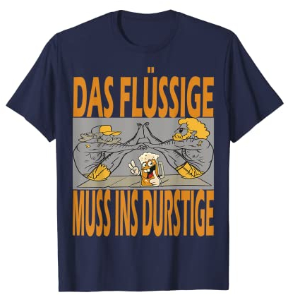 das flüssige muss in durstige, Bier Yoga Figuren Yogamatte T-Shirt