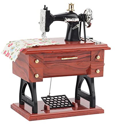 Colcolo Mini Nähmaschine Spieluhr, Dekorative Mechanische Spieluhr, Tischdekoration