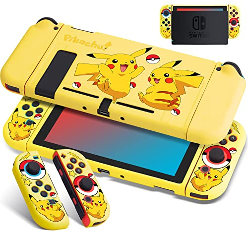 Xcitifun Entworfen für Nintendo Switch Case Switch Joy-Con TPU-Hüllen für Mädchen Jungen Kinder Niedliche Cartoon Kawaii Charakter Schutzhülle Kompatibel mit Nintendo Switch Controller Abdeckung –