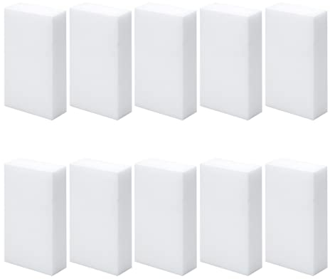 Allegorly 10 Stück Schmutzradierer Schmutz mit dem Wunderschwamm wegradieren der ideale Reinigungsschwamm Radierschwamm für weiße Wände Schmutzradierer Schwamm (10PCS, Einheitsgröße)