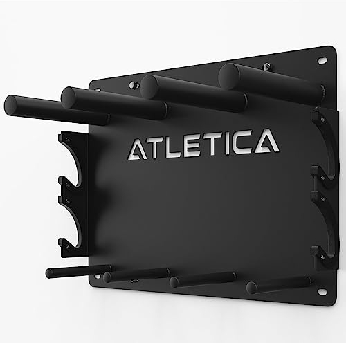ATLETICA Blade | Wandhalterung Gewichte | Platzsparende Aufbewahrung zur Wandmontage | für Scheiben, Stangen, Springseile, Bänder, Collars | Bis 150 kg belastbar