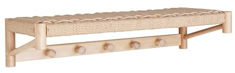 House Nordic Hutablage aus Pappelholz zur Wandmontage, 78 x 31 cm