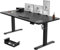 Homall 160x80cm Height Adjustable Standing Desk with USB Charging,Sit Stand with Wire Management Tray, Stand up Desk Heavy Duty Steel with 3 Memory Setting,Black