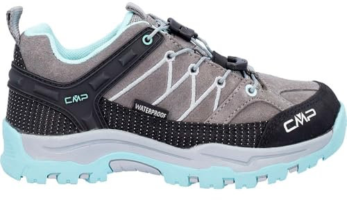 CMP Kids Rigel Low Trekking Shoes Wp Unisex Kinder Trekking-Schuhe, Cemento Alluminio, 28 EU