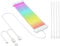 DollaTek Power Extension Cable Kit 5V 3 Pin Motherboard Power Supply Cable Soft Silicone Tube ARGB Extension Sleeved Cable for Computer Gaming Case