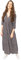 Ex-Seasalt Womens Tiered Dress Sky Branch 3/4 Sleeve Cross Wrap Fit & Flare Long Maxi Dresses (UK, Numeric, 12, Regular, Regular, Navy Little Seeds)