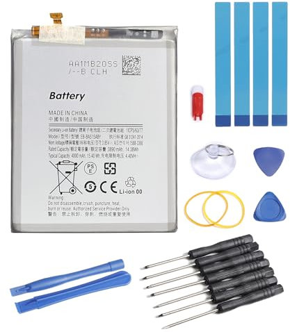 SHAWOROCE Akku Batterien EB-BA515ABY Kompatibel mit Samsung Handy Telefon Galaxy A51 SM-A515F SM-A515F/DS Mobile Smartphone Li-ion Batterie GH82-21668A 4000mAh 3,85V mit Reparatur Toolkit