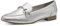 MARCO TOZZI Damen Slipper mit Blockabsatz Vegan, Silber (Silver), 37 EU