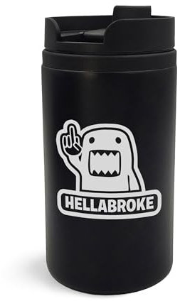 Hellabroke JDM Cards Life Mittelfinger Reisebecher Gravierte Kunst Thermobecher Isolierbecher