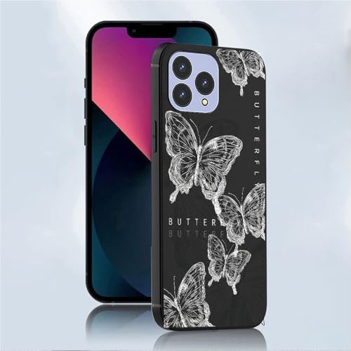 Custodia Mariposa Telefono Dipinta Finitura Opaca Compatibile con Cubot P80 Morbida