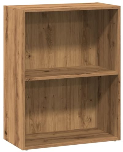vidaXL Bücherregal Artisan-Eiche 60x30x77 cm Holzwerkstoff | Jede Menge Platz für deine Sachen, Schicker Look passt zu jeder Einrichtung, Spart Platz in jedem Raum