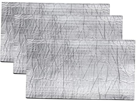 BUGUUYO 6feuilles Insonorisantes Pour Voiture Épaisseur Isolation Phonique Avec Aluminium Coton Isolant