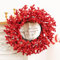 Corona de bayas rojas, corona de Navidad de 50 cm, corona de Navidad de bayas rojas grandes, guirnaldas de Navidad artificiales para puerta delantera, coronas de Navidad para el hogar, cafetería,