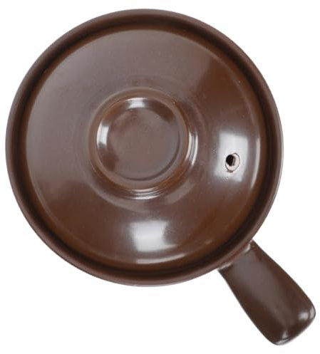 Cabilock Olla De Arroz De Cerámica Cacerola De Cocina Asa Lateral Cazo De Barro Multifunción Puchero
